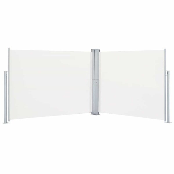 vidaXL Auvent latéral rétractable Crème 140 x 1000 cm