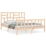 vidaXL Cadre de lit sans matelas bois de pin massif