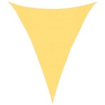 vidaXL Voile d'ombrage 160 g/m² Beige 3x4x4 m PEHD