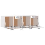 vidaXL Armoires murales 2 Pièces Blanc brillant 80x36 5x35 cm