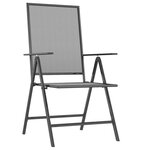 vidaXL Ensemble à manger de jardin 3 Pièces anthracite acier
