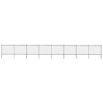 vidaXL Clôture de jardin avec dessus en lance Acier 13 6 x 1 5 m Noir