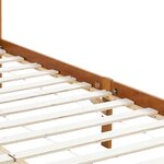 vidaXL Cadre de lit à baldaquin sans matelas bois massif 90x200 cm