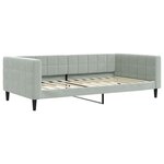vidaXL Lit de repos gris clair 100x200 cm velours