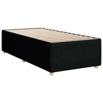 vidaXL Cadre de lit sans matelas noir 90x200 cm tissu