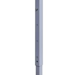 vidaXL Tente de réception pliable avec 4 parois 2x2 m Acier Bleu