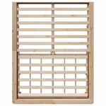 vidaXL Cadre de lit avec stockage Pin massif 150 x 200 cm Pin massif