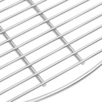 vidaXL Grille de barbecue Argent 57 x 57 cm Acier inoxydable