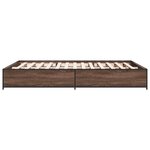 vidaXL Cadre de lit sans matelas chêne marron 150x200 cm