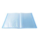 Protège-documents En Polypropylène Semi Rigide Kreacover® Chromaline 120 Vues - A4 - Bleu - X 10 - Exacompta
