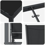 vidaXL Ensemble de 3 Noir