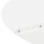 vidaXL Anneau d'arbre plat 5 Pièces Blanc Ø60/90 cm Acier