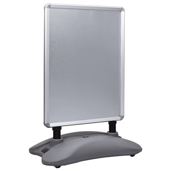 vidaXL Support d'affiche A1 à base d'eau Gris Alliage d'aluminium