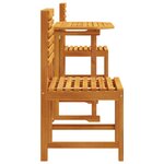 Ensemble de jardin bistro 3 pièces en bois d'acacia massif