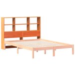 vidaXL Tête de lit avec rangement cire marron 150cm bois massif de pin