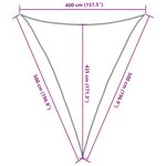 vidaXL Voile d'ombrage 160 g/m² Taupe 4x5x5 m PEHD