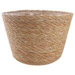 vidaXL Paniers à plantes en herbe de mer 3 Pièces Naturel Ø26 x 19 cm