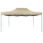 vidaXL Tente de fête 291 x 431 x 315 cm Crème Tissu Oxford