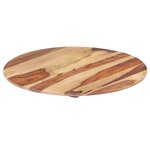 vidaXL Dessus de table Bois solide Rond 15-16 mm 70 cm