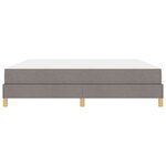 vidaXL Lit à ressorts avec matelas Taupe 180 x 200 cm tissu