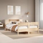 vidaXL Lit bibliothèque sans matelas 120x200 cm bois de pin massif
