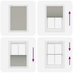 vidaXL Store plissé gris clair 85x150 cm largeur du tissu 84 4 cm