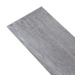 vidaXL Dalles de plancher PVC 5 02 m² 2 mm autoadhésif gris bois mat