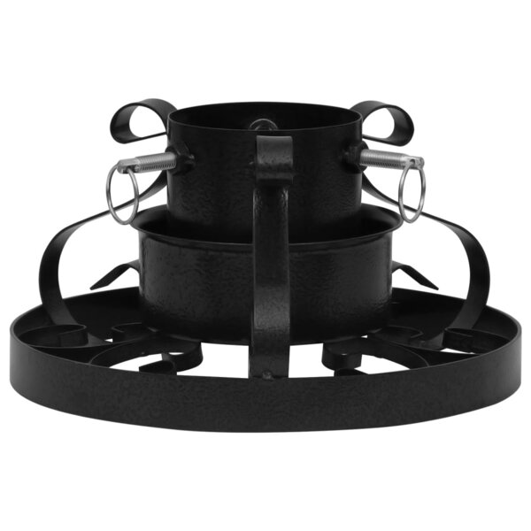 vidaXL Support de sapin de Noël Noir 29x29x15 5 cm
