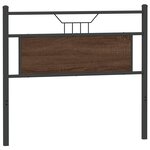 vidaXL Tête de lit chêne marron 107 cm bois d'ingénierie et acier