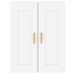 vidaXL Armoires murales 2 Pièces blanc bois d'ingénierie