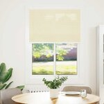 vidaXL Store plissé crème 100x100 cm largeur du tissu 99 4cm polyester
