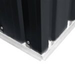 vidaXL Abri de jardin 257x298x178 cm Métal Anthracite
