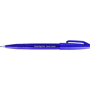 Stylo feutre Brush Sign Pen  violet x 10 PENTEL ARTS