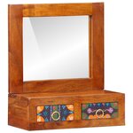 vidaXL Armoire murale 40x20x50 cm Bois massif Acacia