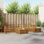vidaXL Ensemble de canapés d'extérieur 6 pc Naturel