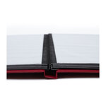 Classeur à bandes pour timbres 16 pages noires. Couleur - Rouge