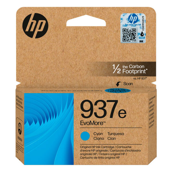 HP Cartouche encre HP 937e cyan - 4S6W6NE
