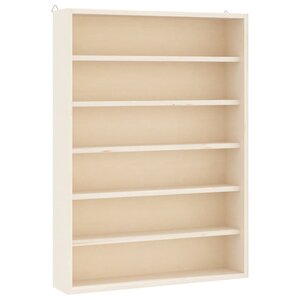 vidaXL Vitrine de collection en bois avec 6 étagères 40x8 5x55 cm