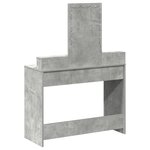 vidaXL Table de Toilette Gris 100 x 41 x 140 cm Bois d'ingénierie