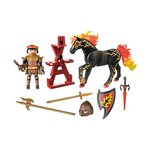 PLAYMOBIL 71213 - Novelmore Chevalier Burnham Raider avec cheval de feu