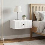 vidaXL Cabinet de chevet 2 pièces Blanc 49 x 34 5 x 20 cm