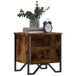 vidaXL Tables de chevet 2 Pièces chêne fumé 40x30x40 cm bois d'ingénierie