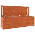 vidaXL Boîte de rangement avec stockage Cire marron 109 x 36 5 x 33 cm