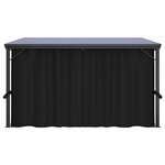 vidaXL Belvédère avec rideau 405x294x244 cm Anthracite