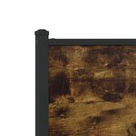 vidaXL Cadre de lit en métal sans matelas chêne fumé 140x200 cm