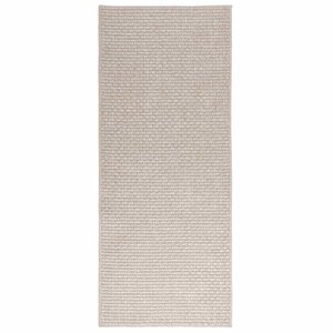 vidaXL Tapis de surface HUARTE Crème 200 x 80 cm Polyester