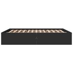 vidaXL Cadre de lit sans matelas noir 160x200 cm
