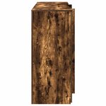 vidaXL Bureau de réception chêne fumé 200x50x103 5cm bois d'ingénierie