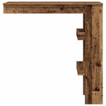 vidaXL Table bar mural vieux bois 102x45x103 5 cm bois d'ingénierie