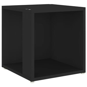 vidaXL Table d'appoint Noir 33x33x34 5 cm Aggloméré